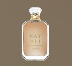 KAYALI Vanilla 28 capuchón-detalle, acabado premium para colección de fragancias.