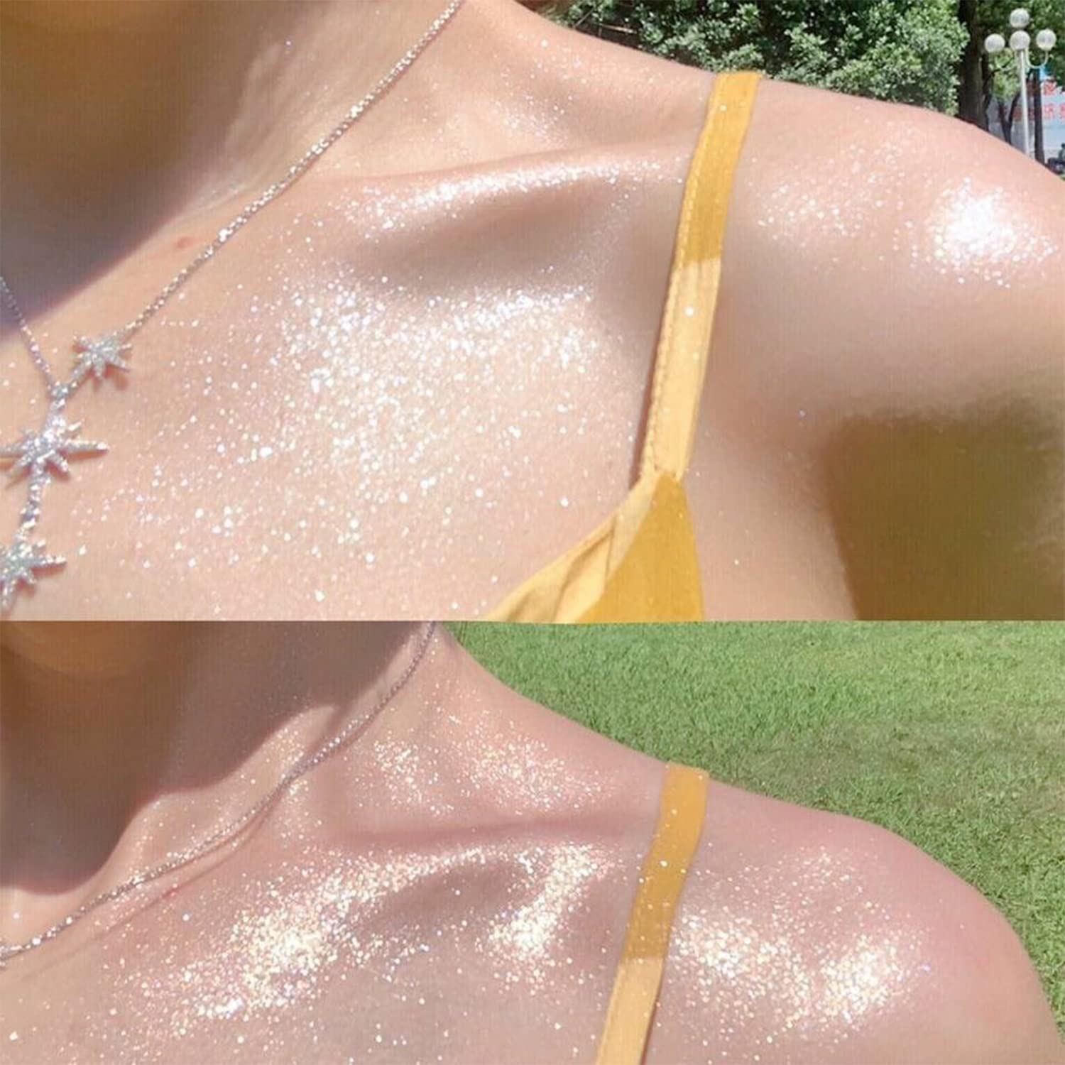 Kaynest brillo corporal para cuello y brazos con acabado duradero