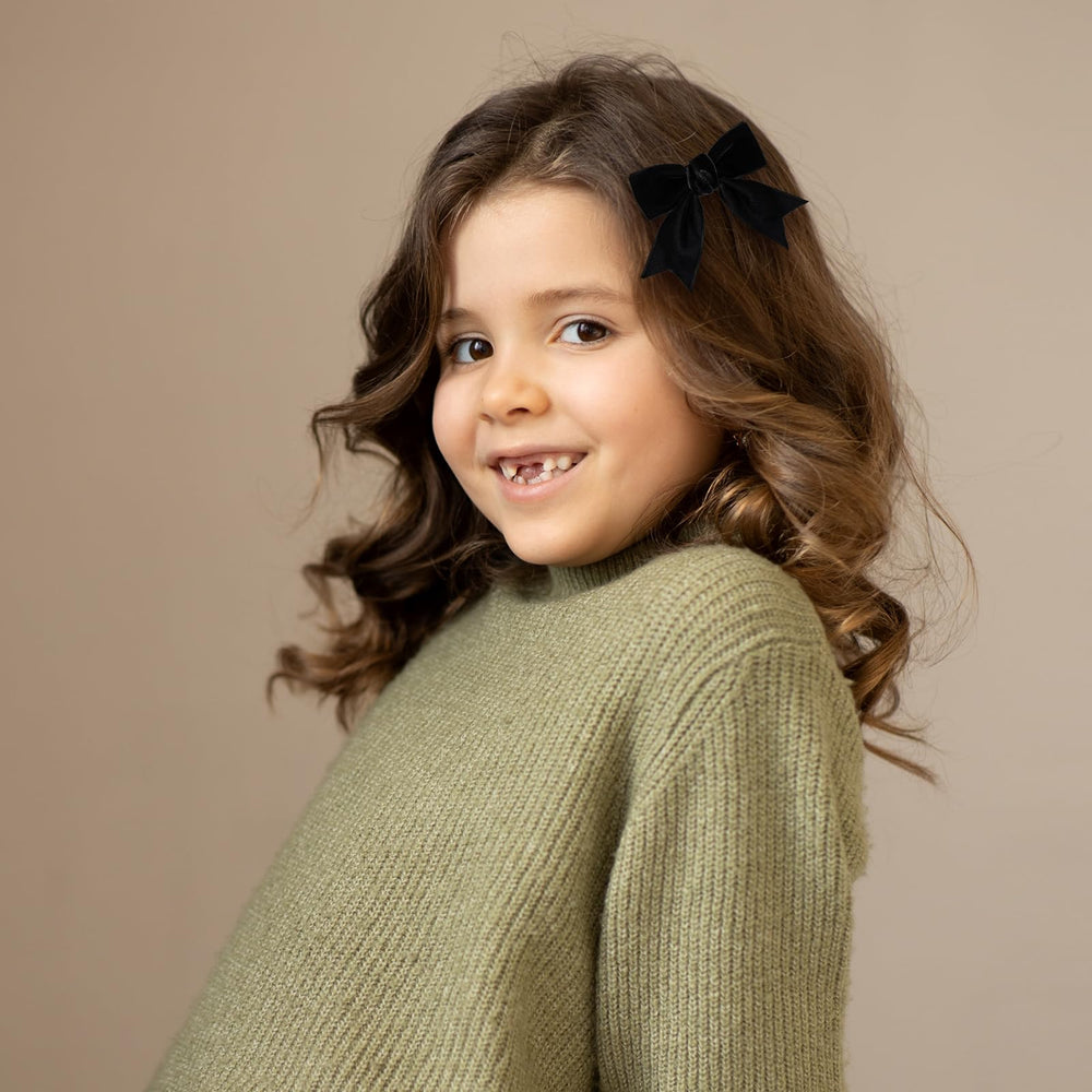 Dos lazos KCHIES negros para niñas, looks versátiles
