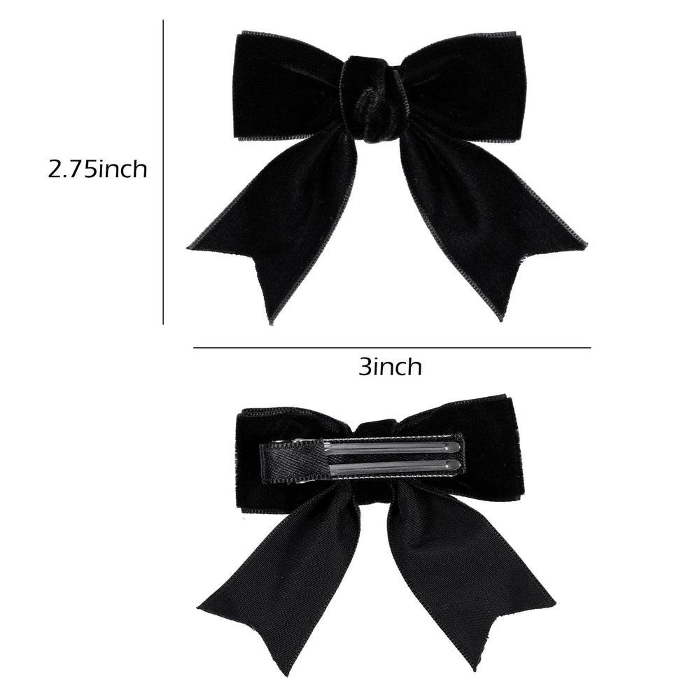 Lazo elegante KCHIES de terciopelo negro para escolares