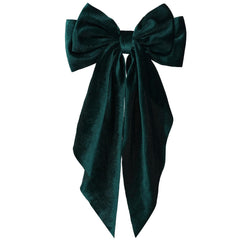 KCHIES lazo velvet verde navidad grande para peinados festivos