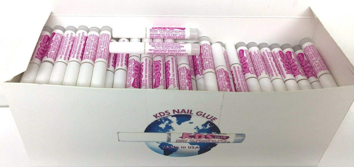 KDS pegamento para tips de uñas, adhesivo para uñas acrílicas de 100 piezas, ideal para salón