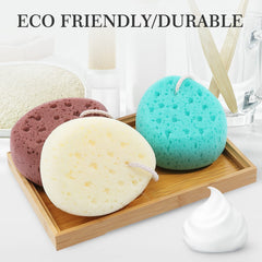 KECUCO esponja de baño color cian para generar abundantes burbujas