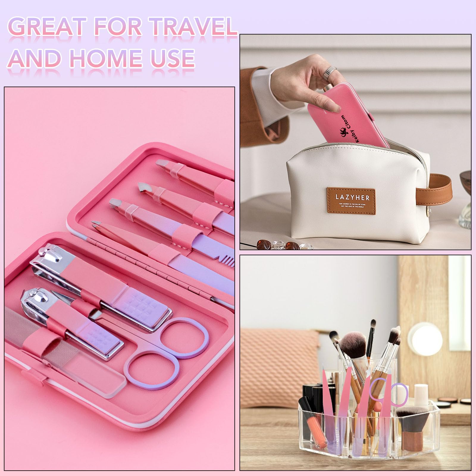 Set viajero compacto Keiby Citom para retoques.