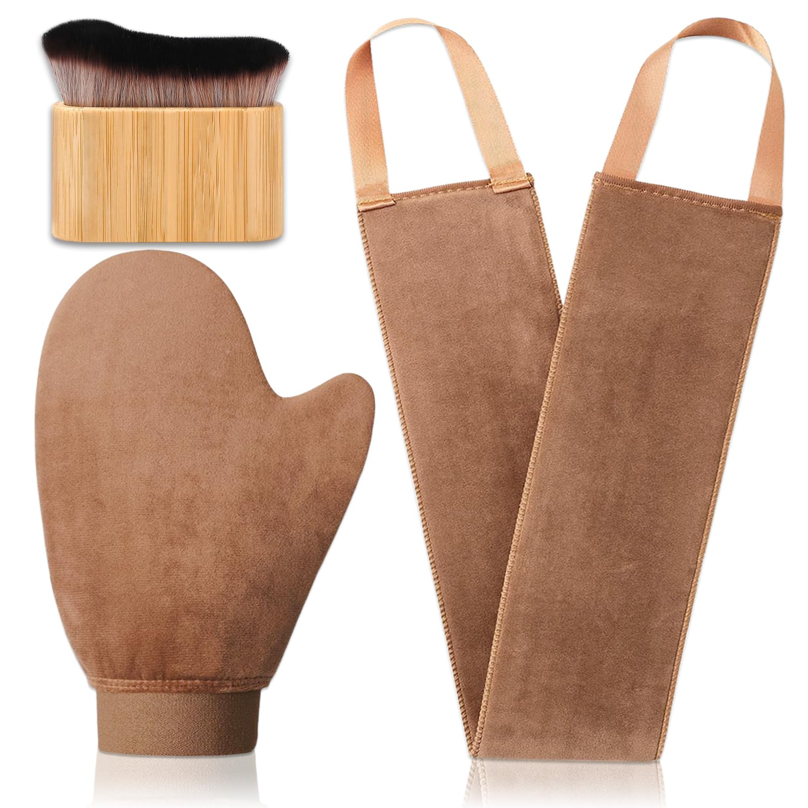 Guante de bronceado Kelilo 3 en 1 para aplicación uniforme y natural.