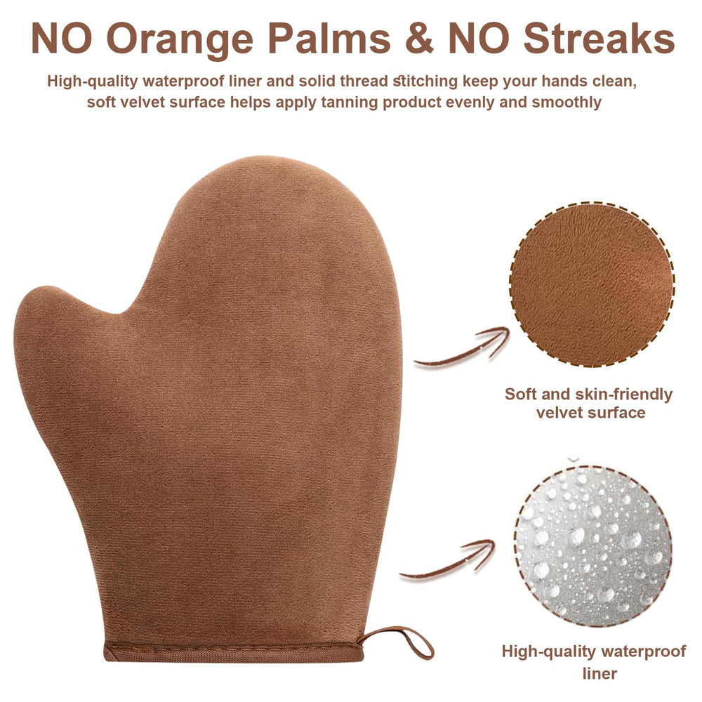 Cepillo bronceado KELILO, cabeza amplia para difuminar en cuerpo y rostro.