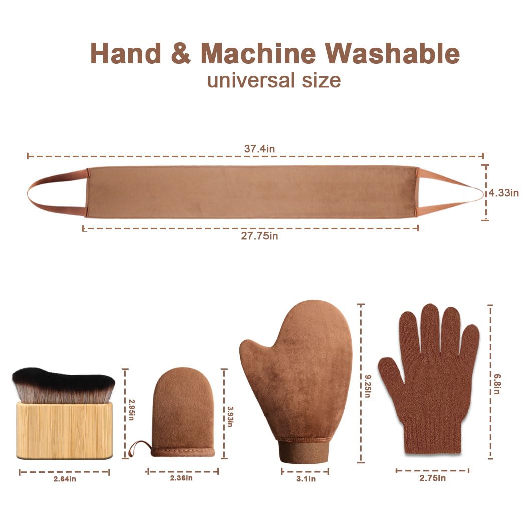 Kelilo es lavable y reutilizable para un conjunto de bronceado duradero.