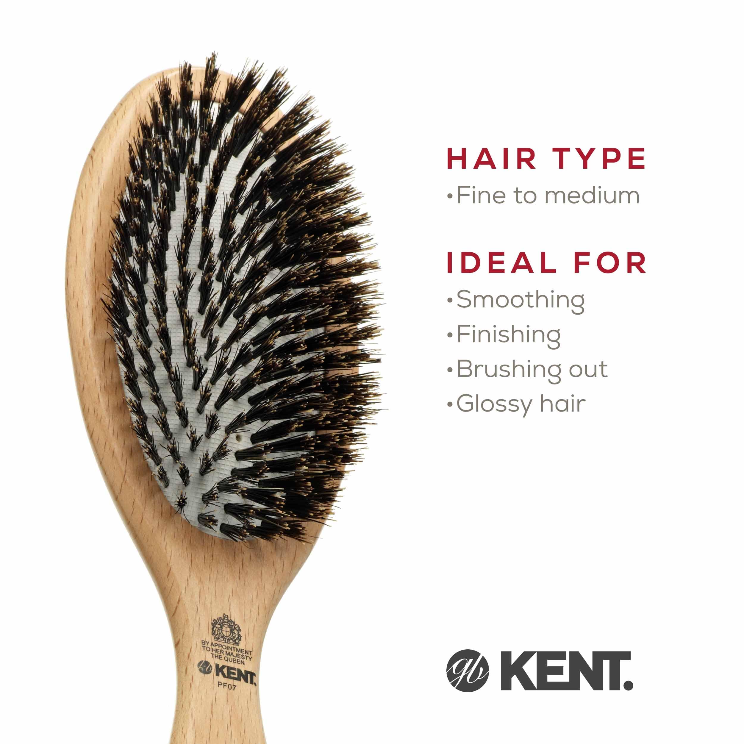 Kent PF07 tamaño extra grande para peinar todo tipo de cabello