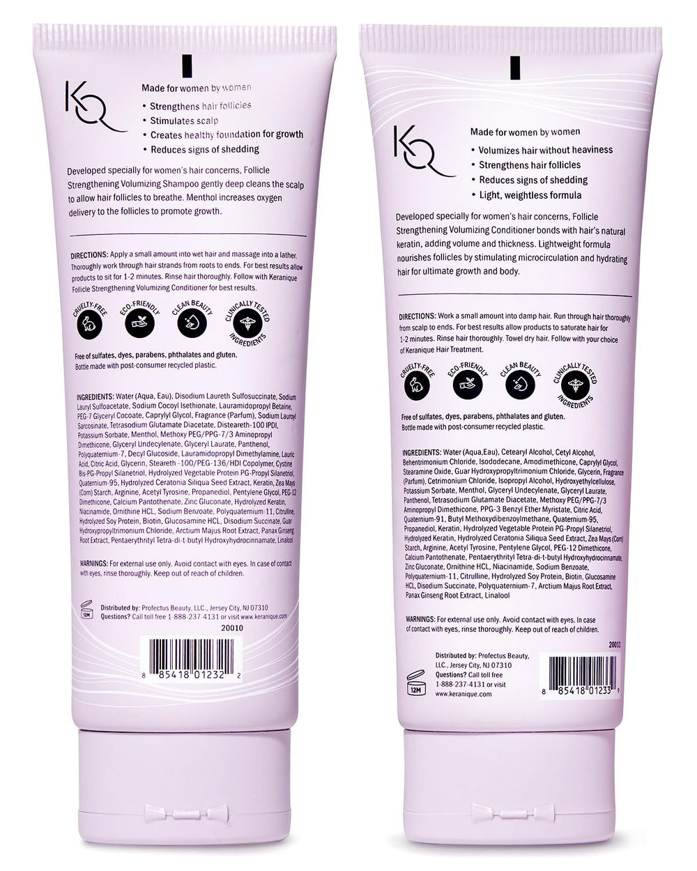 Keranique brand packaging box on shelf conveys trusted hair care