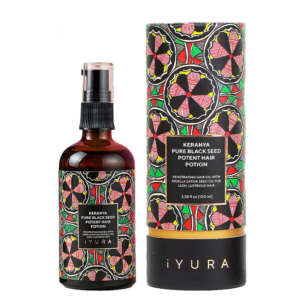 Keranya Aceite capilar sin color para cabello más brillante y nutrido.