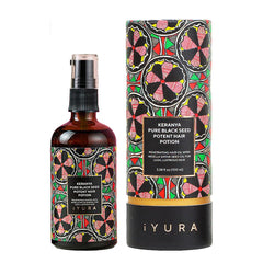 Keranya Aceite capilar sin color para cabello más brillante y nutrido.