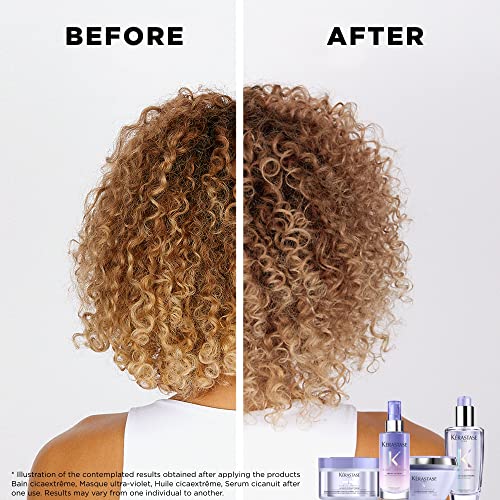 KÉRASTASE Blond Absolu Bain Ultra-Violet, mantiene tono rubio y brillo entre lavados.