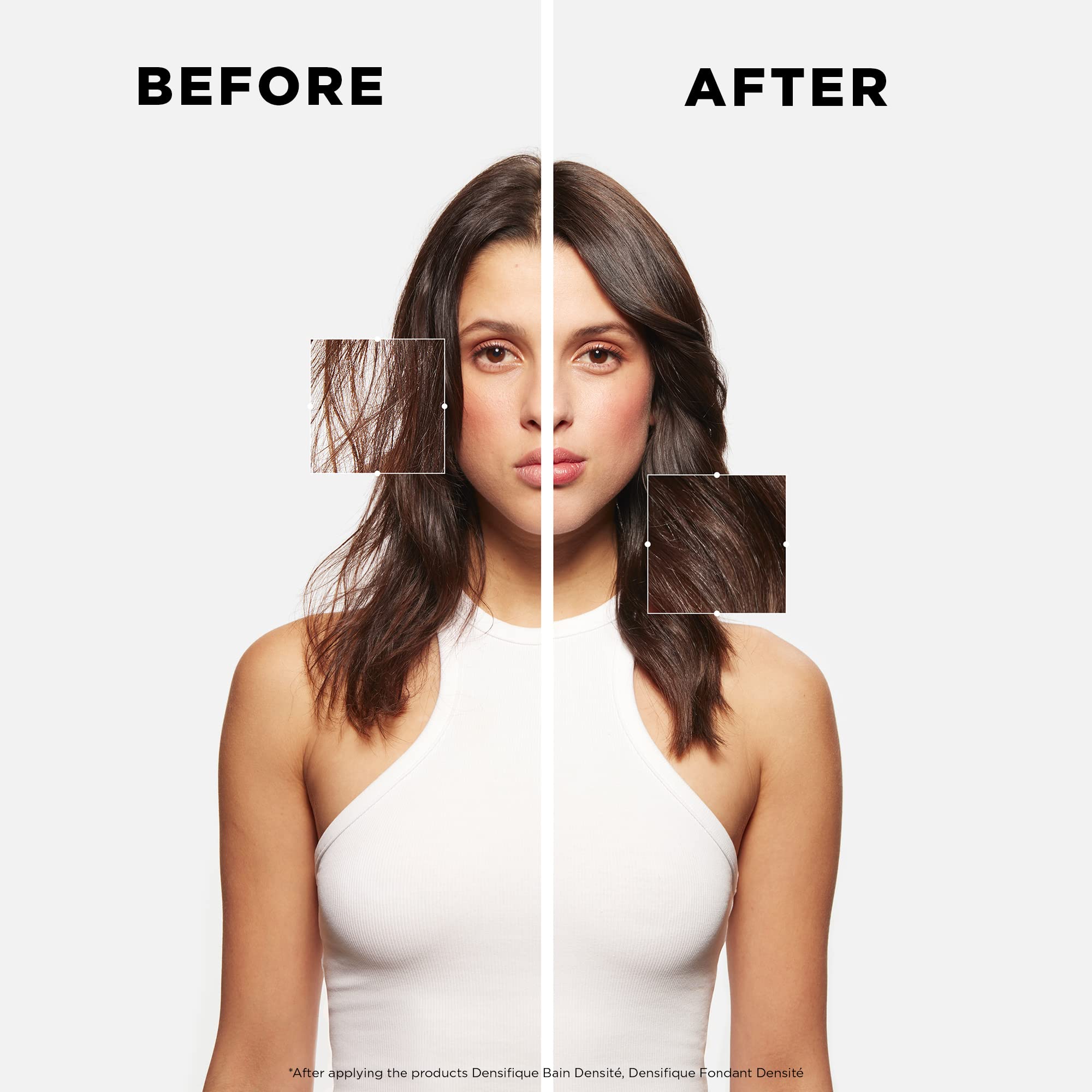 Kerastase Densifique Densité Acondicionador: aplicación en medias longitudes para mayor densidad.