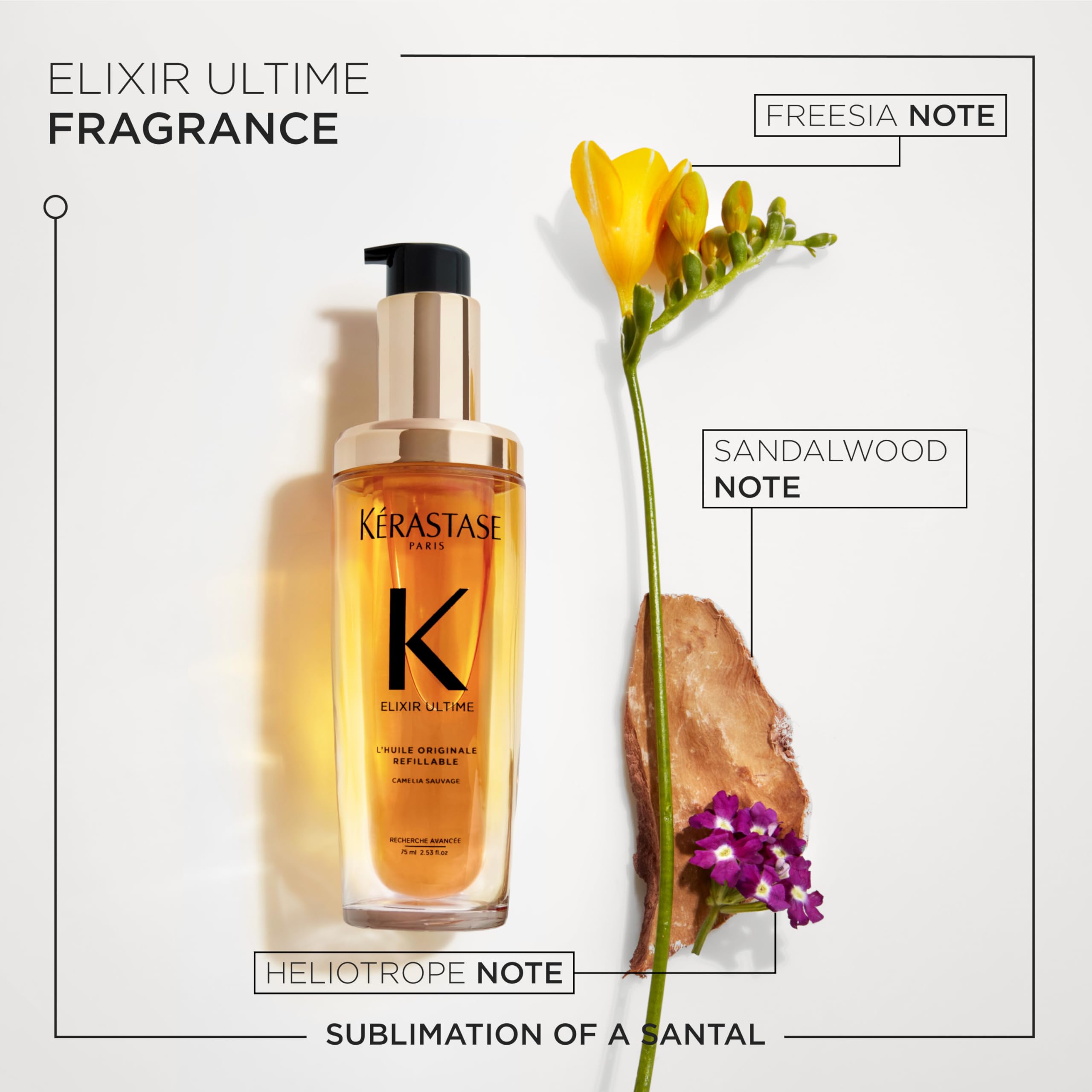 KÉRASTASE Elixir Ultime, aroma suave de camellia para experiencia sensorial