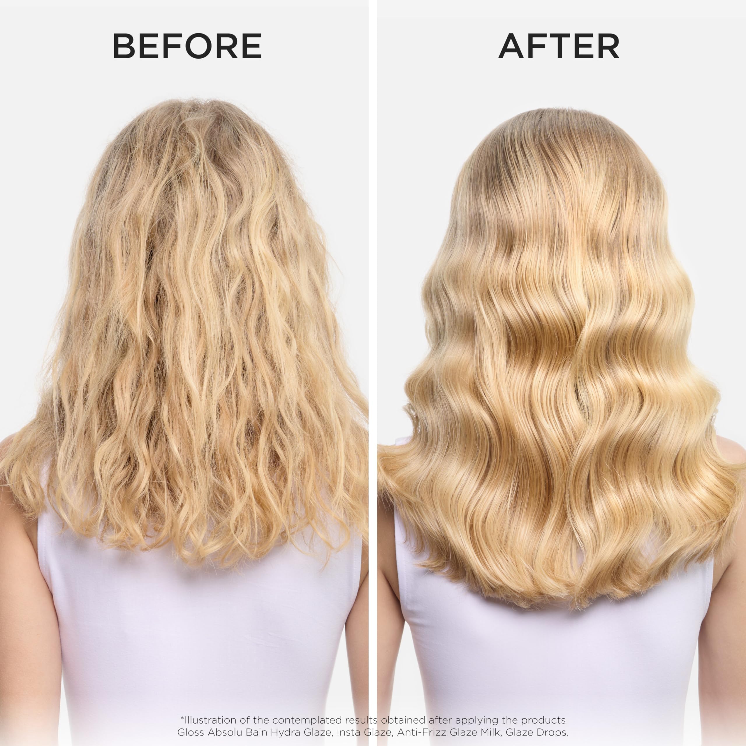 Kerastase Gloss Absolu champú: aroma cítrico y floral para sensación revitalizante.