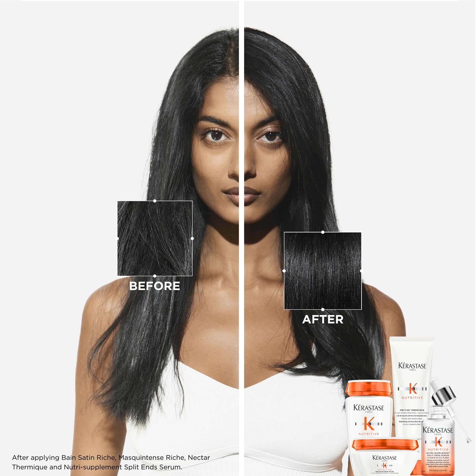 Kérastase Masquintense Riche: etiqueta detallada para cuidado nutritivo.