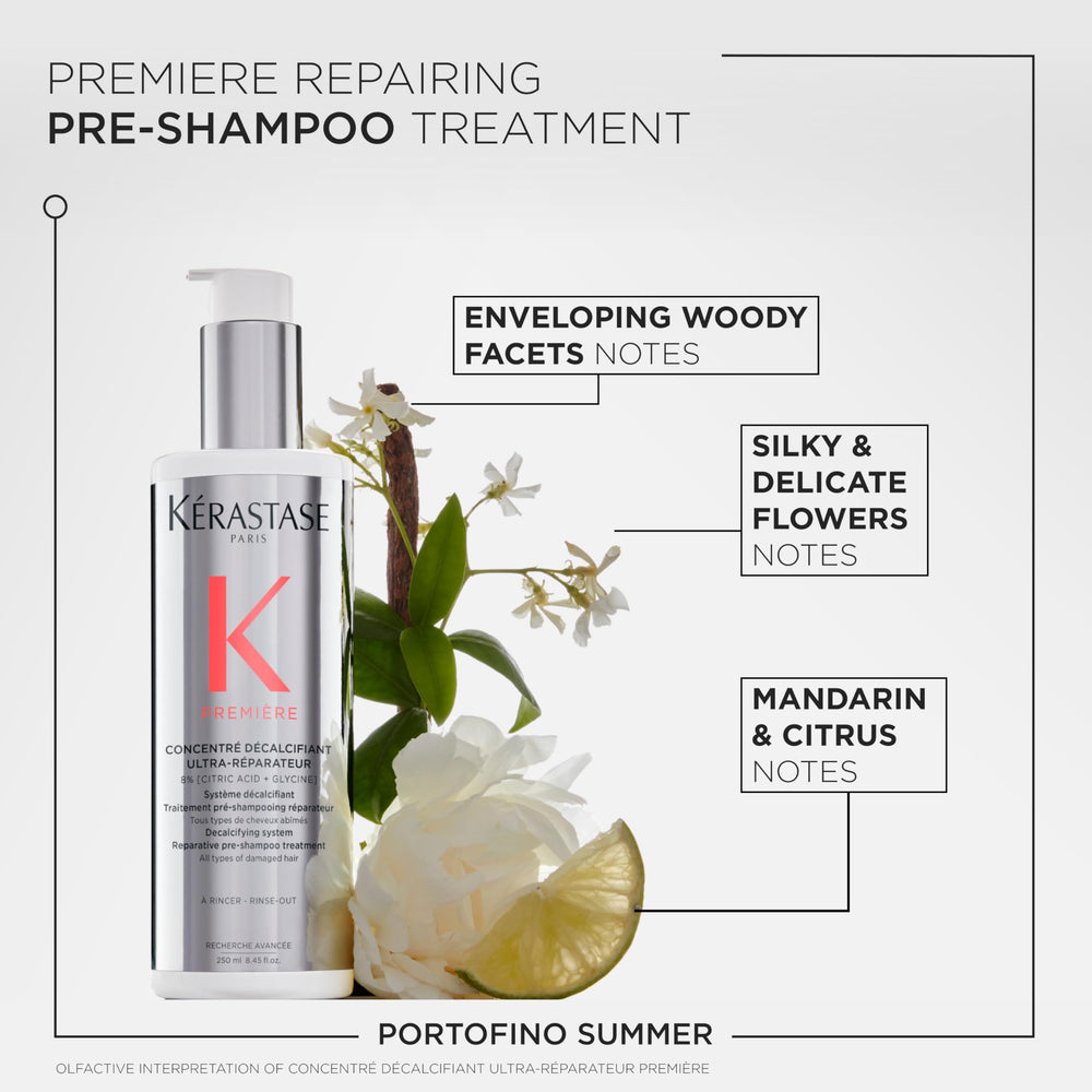 Kerastase Premiere Repair Pre-Shampoo: brillo mejorado tras el uso.