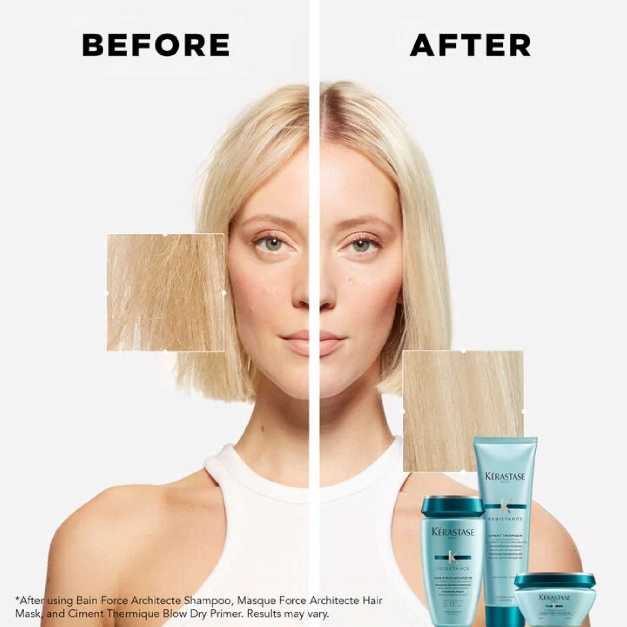 KÉRASTASE Résistance Force Architecte, etiqueta frontal: producto de uso diario para cabello dañado.