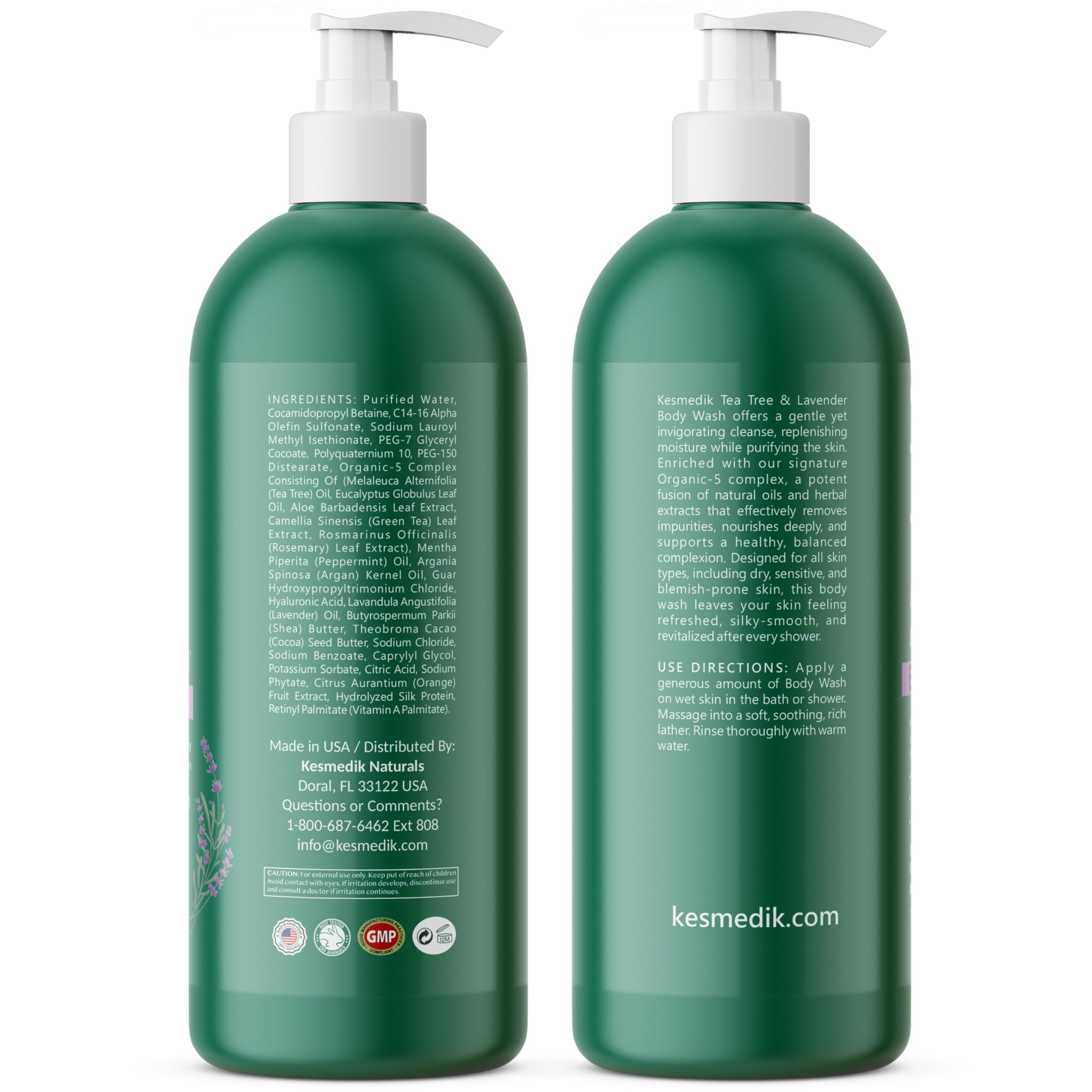 Rutina de ducha con Kesmedik, aroma lavanda y arbol de te para sensacion fresca.