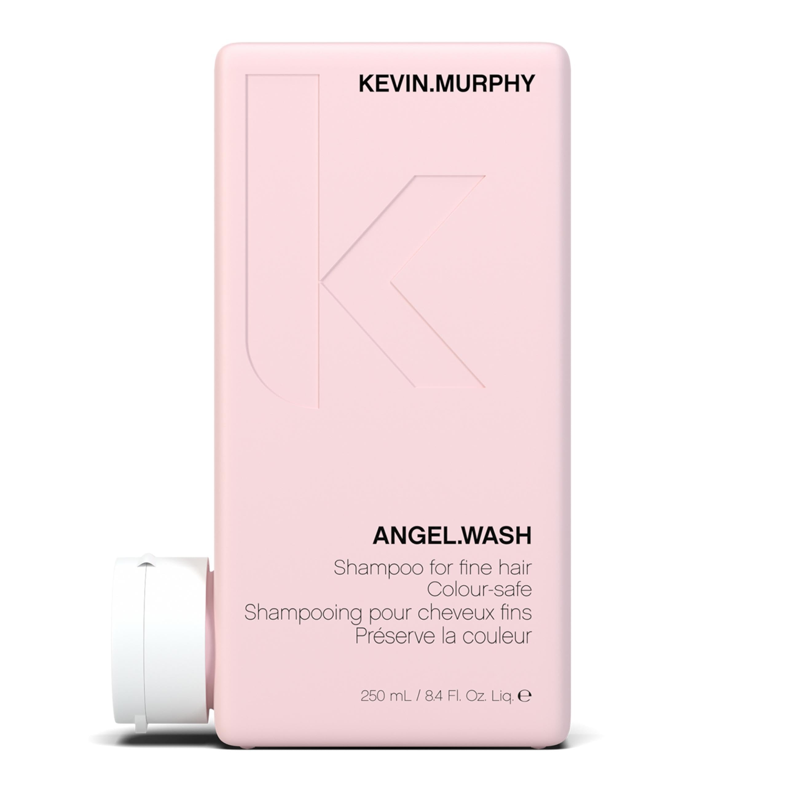 KEVIN.MURPHY Angel.WASH botella detalle, cuidado suave para cabello fino teñido.