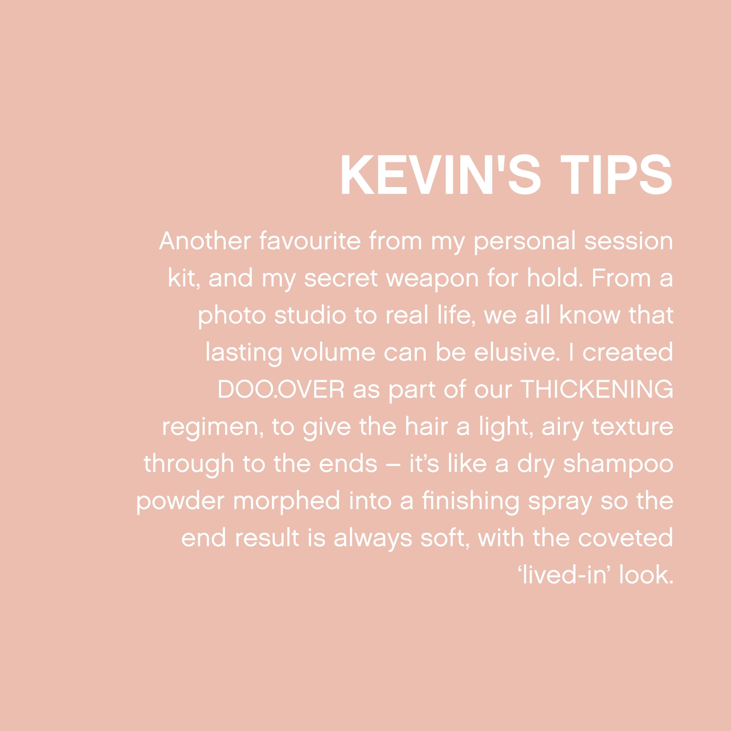KEVIN.MURPHY DOO.OVER – volume-et-tenue: crée une silhouette durable et légère