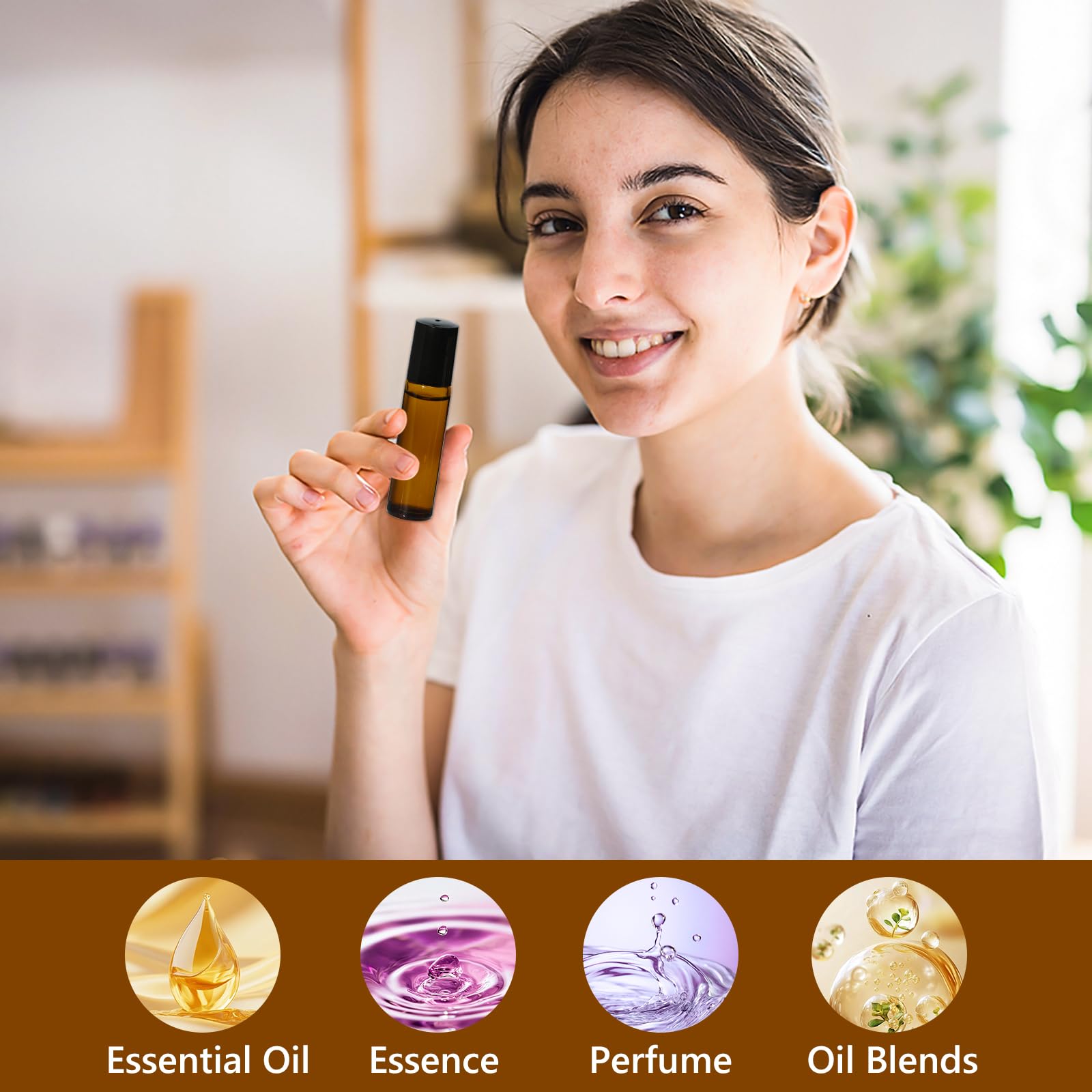 54 bouteilles KEYWING roll-on prêtes pour vos mélanges maison et aromathérapie nomade.