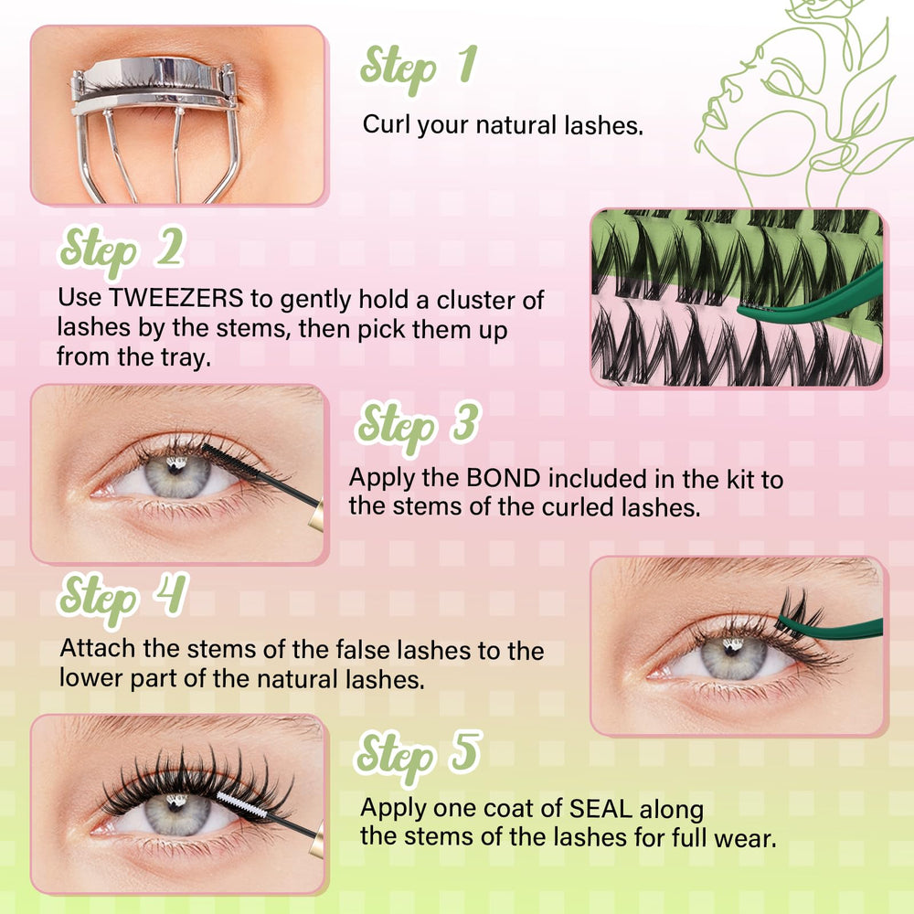 KEYYOU home DIY lash kit lets you apply professional-looking clusters safely at home.