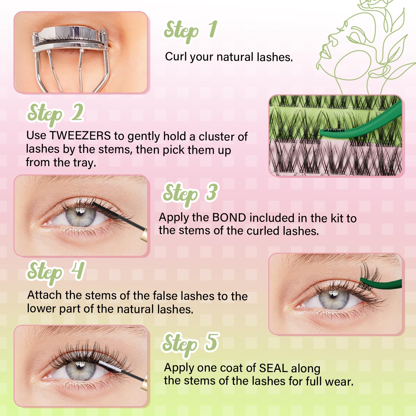 KEYYOU home DIY lash kit setup for easy extensions