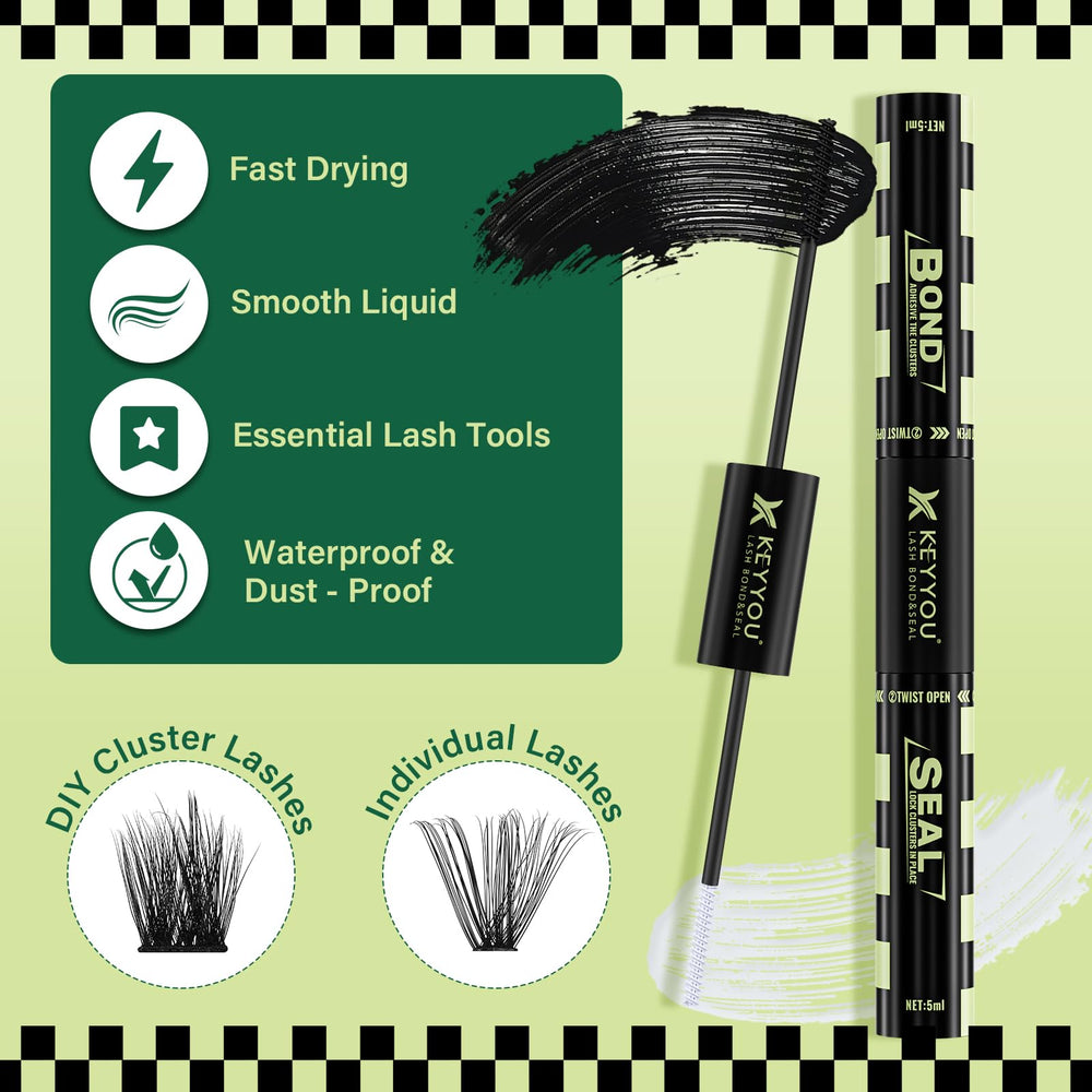 KEYYOU Lash Bond & Seal quick-fix capability for secure lash placement