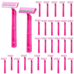 Razor desechable KFPPLXQ para mujer en rosa, 30 unidades listas para viajar