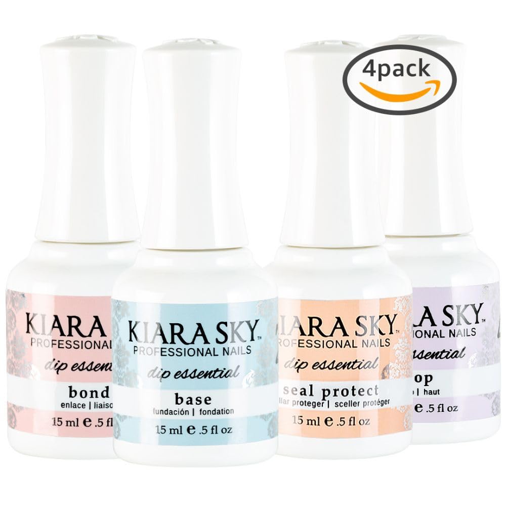 Kiara Sky Dip Base, base de aplicación fácil para uñas lisas.