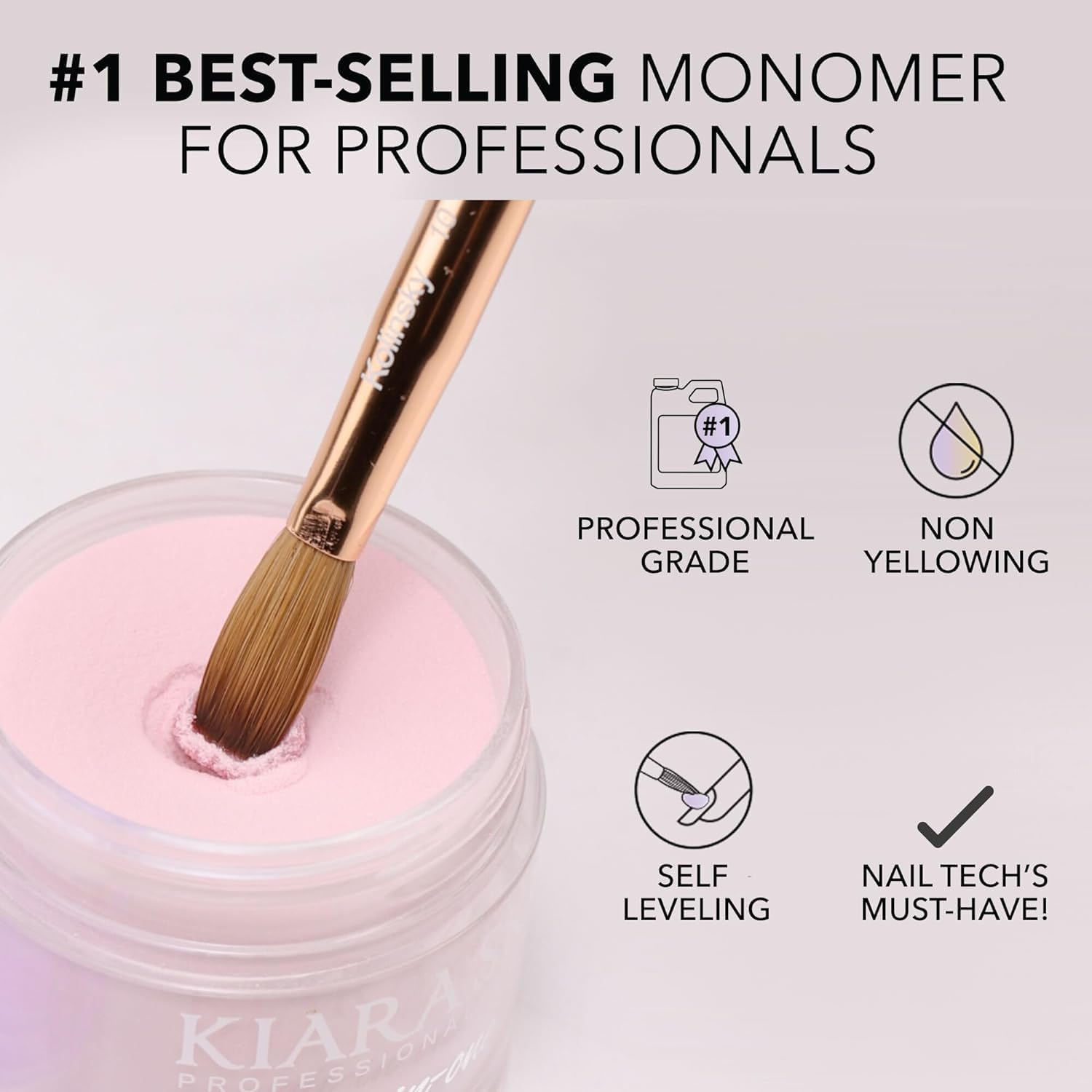 Kiara Sky EMA Monómero no amarillea para color claro duradero