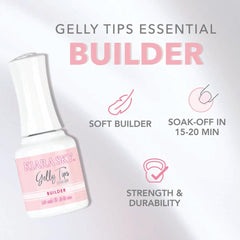 Kiara Sky gel de construcción en uñas, acabado profesional y duradero.