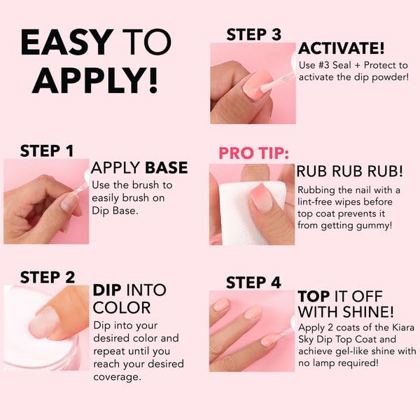Kiara Sky uñas fuertes y ligeras ideales para uso diario