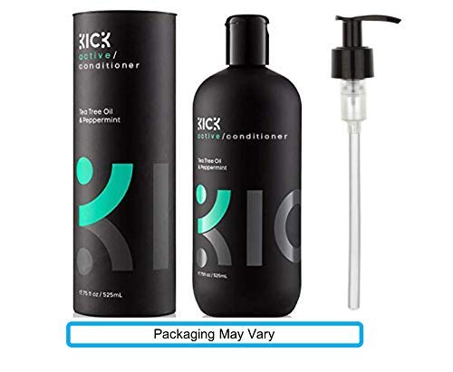 Detalle de ingredientes clave de Kick Tea Tree Peppermint nutre el cabello.