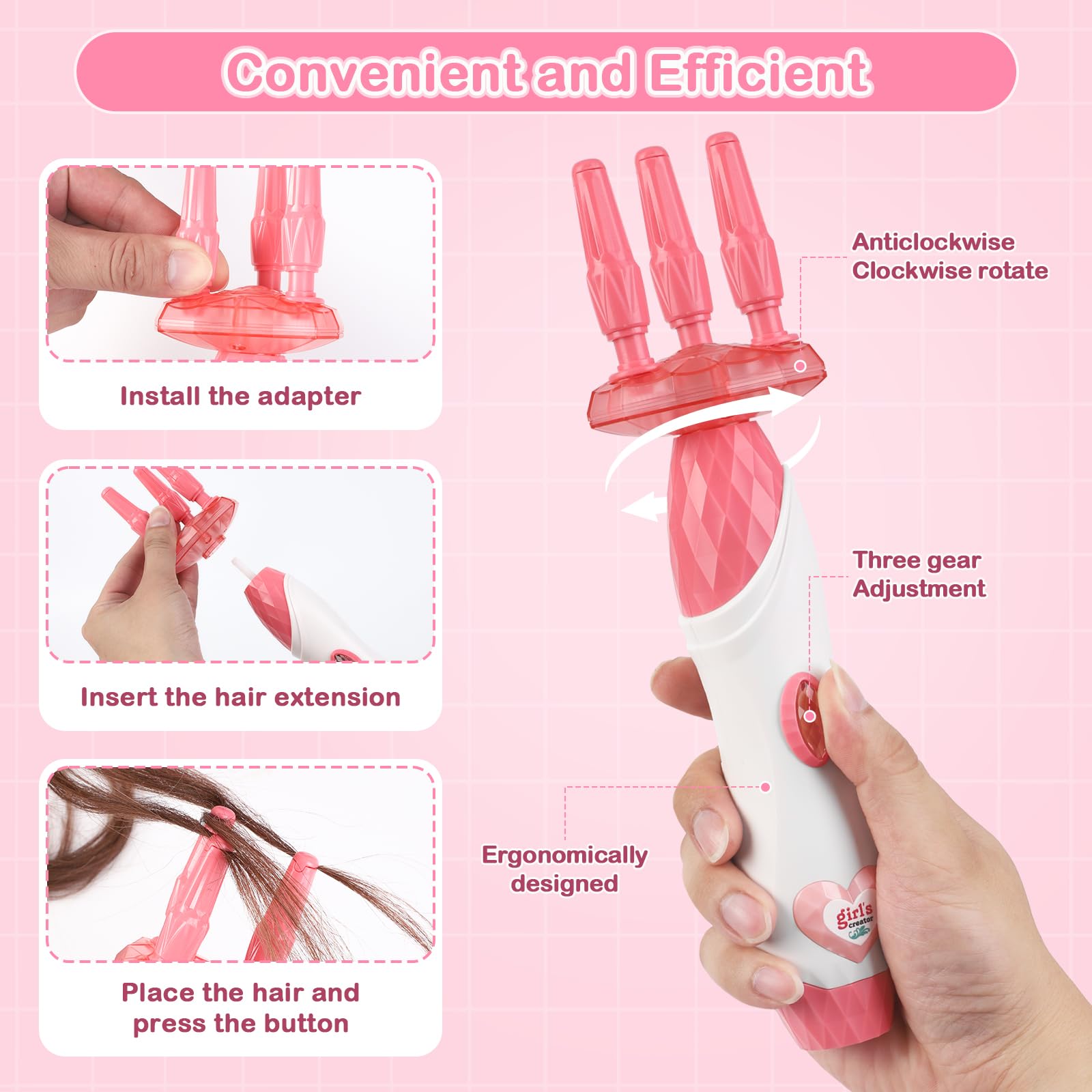 Kidzkube: set de accesorios para peinado, ideas para looks creativos.