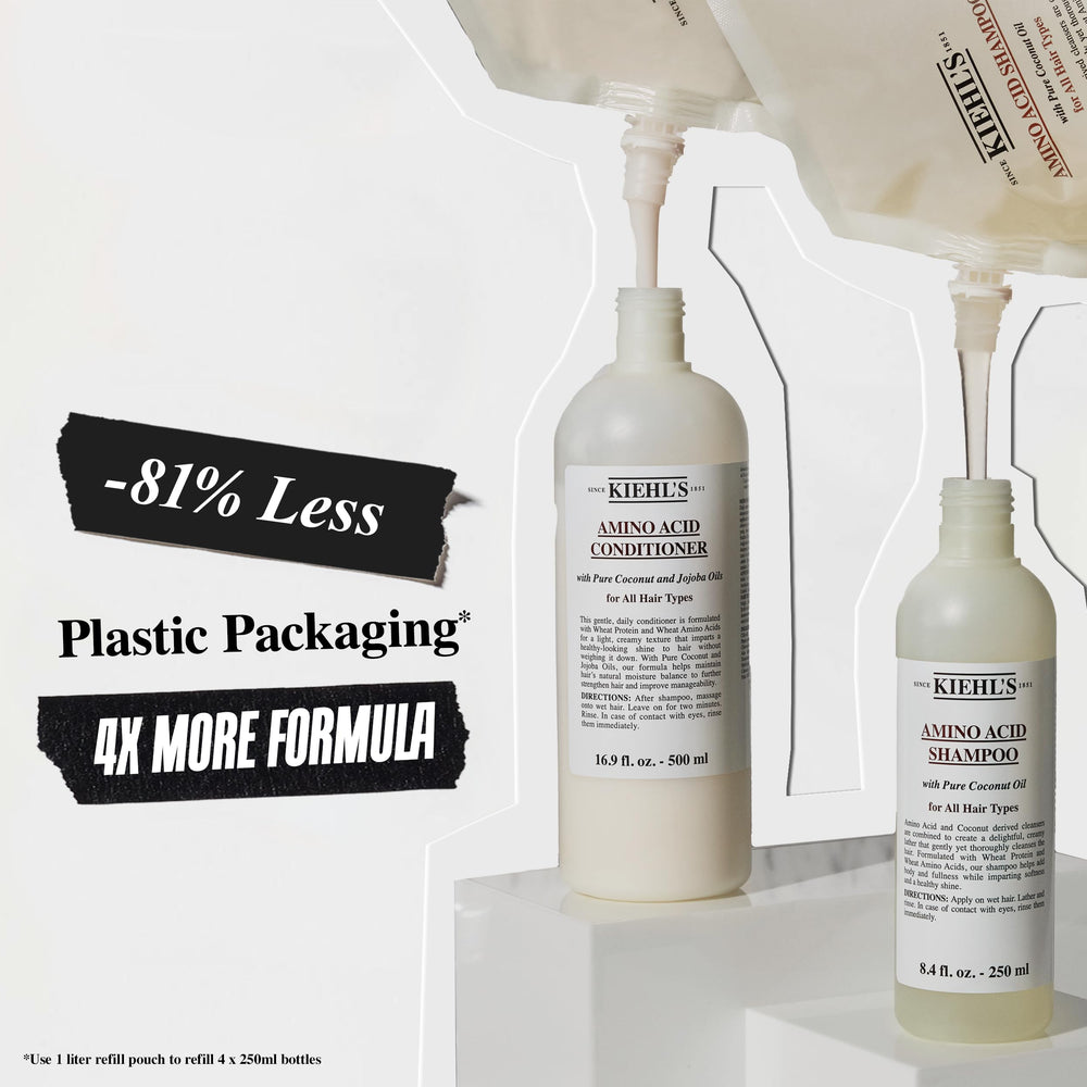Aceite de coco en Kiehl's Amino Acid Shampoo nutre e hidrata el cabello