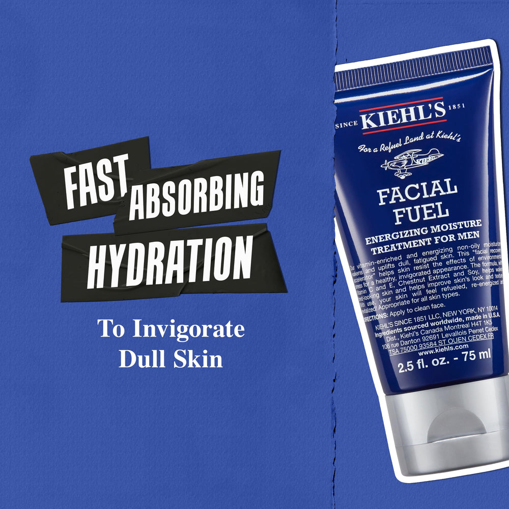 Kiehl's Facial Fuel: extracto de castaño y vitamina C iluminan la piel