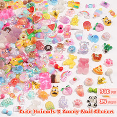 Kikonoke: charms 3D con historias dulces para uñas brillantes.