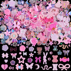 Kikonoke charms para uñas con conejo, decoración duradera