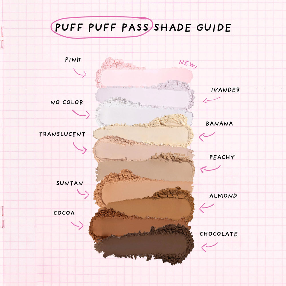KimChiChic Peachy tone powder helps even skin tone for natural glow.