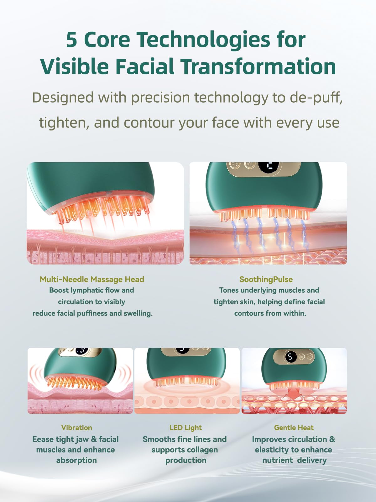 Kinbana luz roja para firmeza y tono facial.