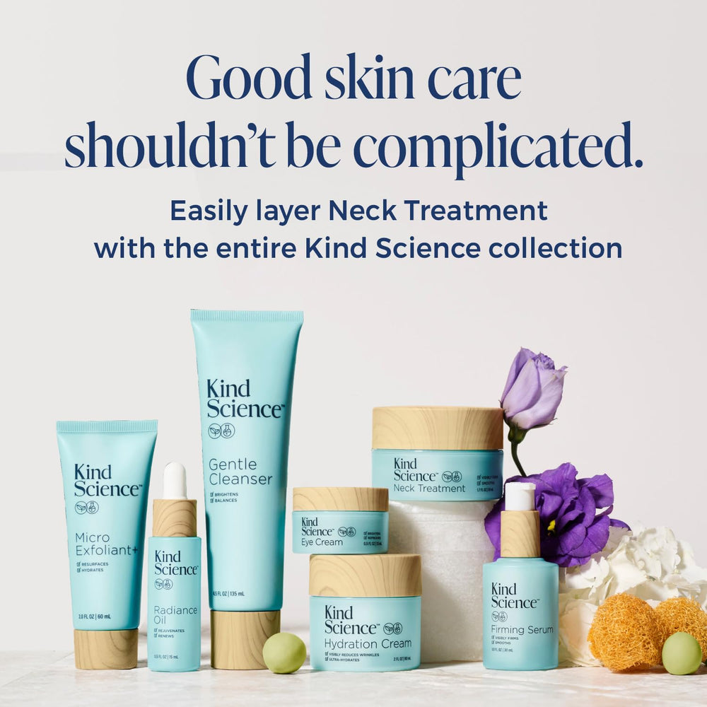 Kind Science Neck Treatment: Provitamin B5 hidrata y mantiene la humedad de la piel.