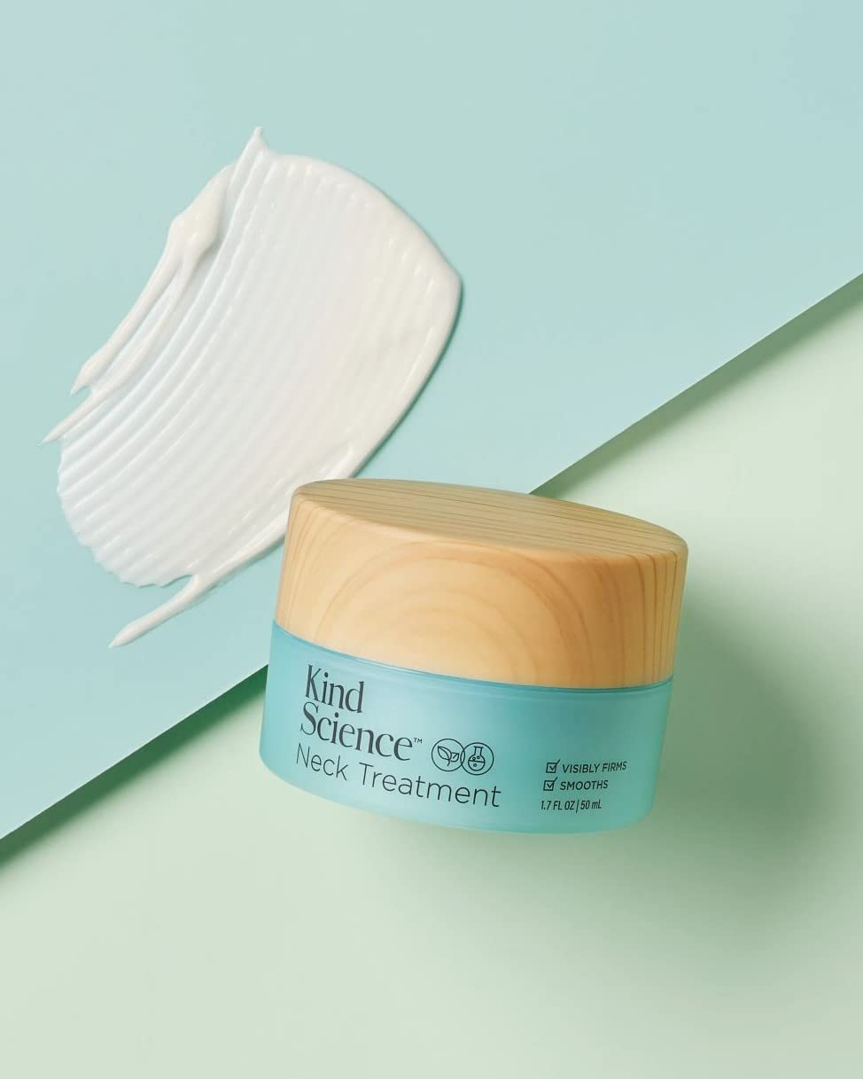 Kind Science Neck Treatment: fórmula vegana libre de parabenos y fragancias.