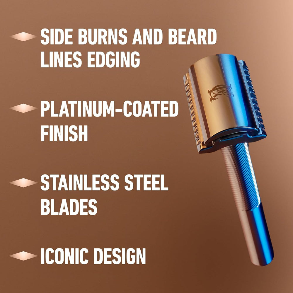 Cuchillas King C. Gillette compatibles con maquinilla de doble filo para afeitado suave.