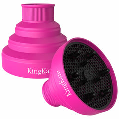 KingKam difusor para secador, rosa, diseño plegable para viaje.