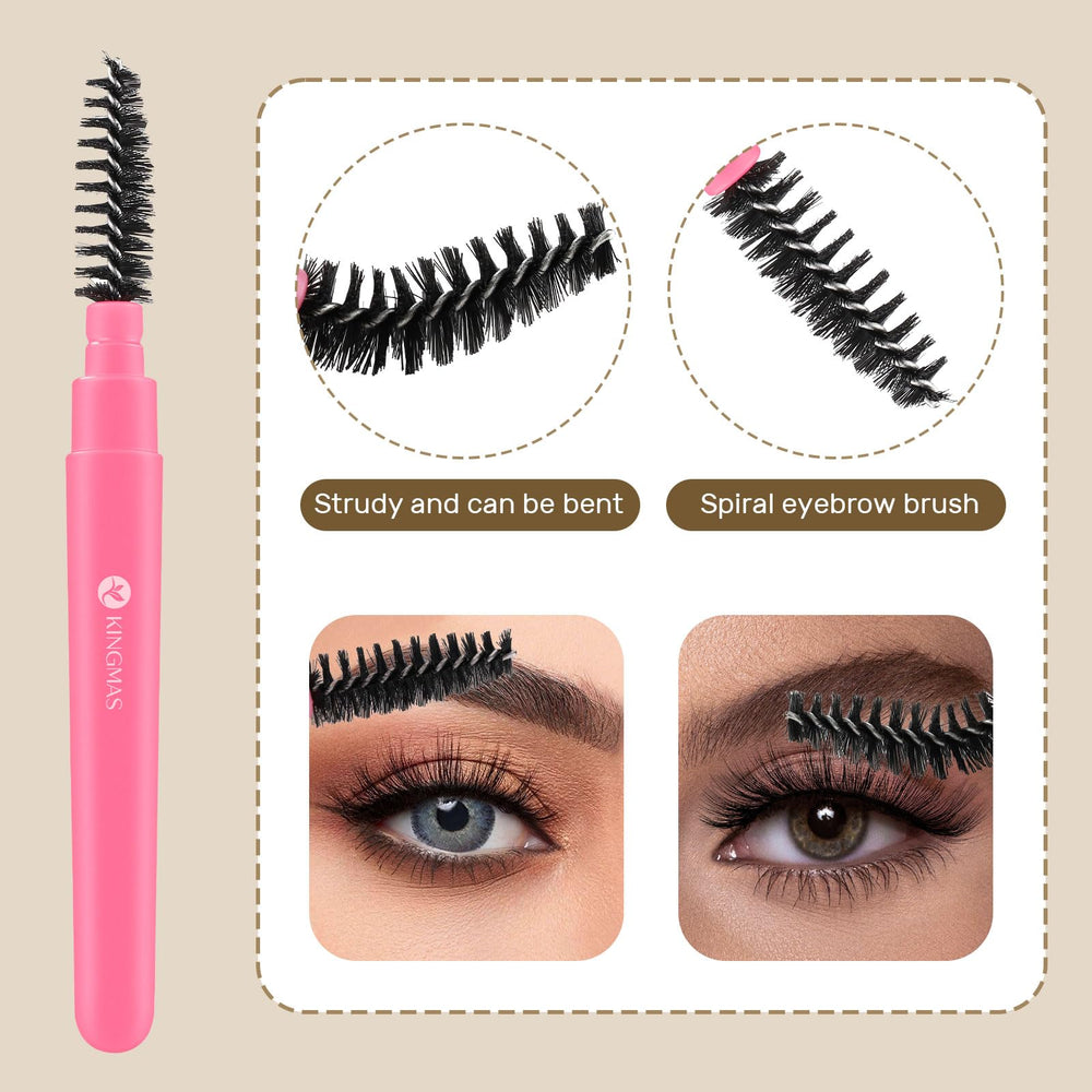 KINGMAS cepillo cejas: peina y difumina productos.