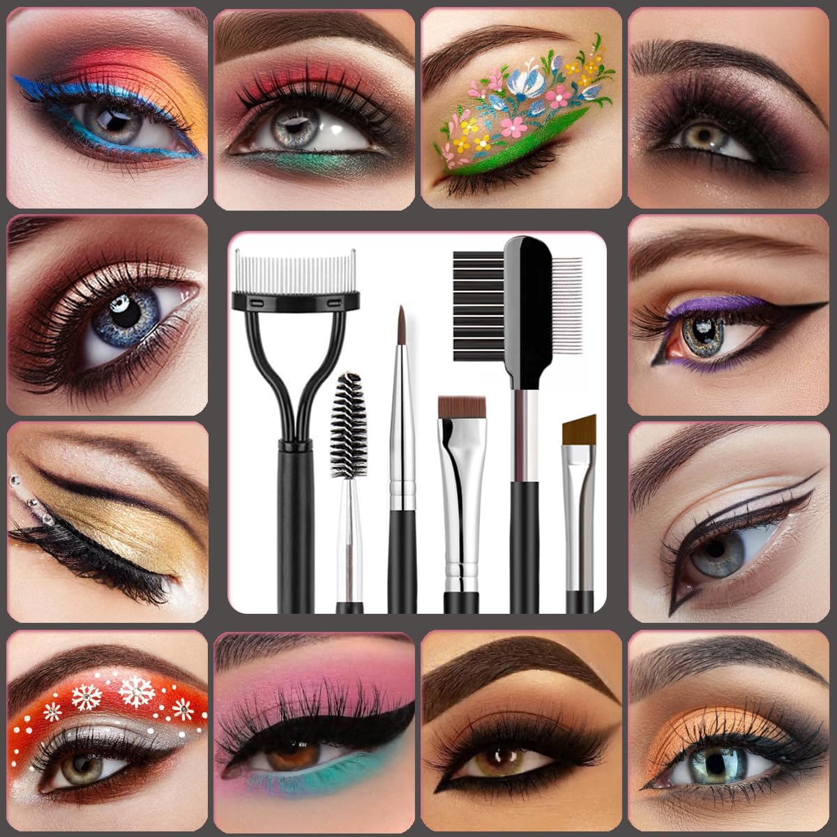KINGMAS: kit de ojos 5 piezas para un maquillaje completo.