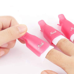 Paquete de diez clips Kingmas para retirar esmalte en gel