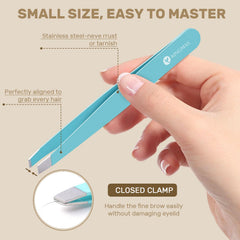 KINGMAS pinza cejas punta recta: extracción de vello precisa.
